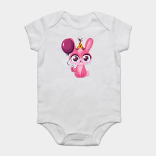 Cartoon Cute Rabbit Art Prints Baby Bodysuit